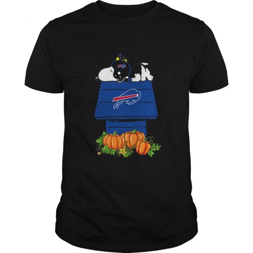 Buffalo-Bills-Snoopy-Pumpkin-House-Unisex-T-Shirt-Kid-T-Shirt-LTS248 Buffalo Bills Snoopy Pumpkin House Unisex T-Shirt Kid T-Shirt LTS248
