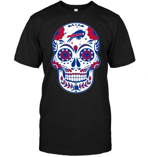 Buffalo-Bills-Sugar-Skull-Unisex-T-Shirt-Kid-T-Shirt-LTS256 Buffalo Bills Sugar Skull Unisex T-Shirt Kid T-Shirt LTS256