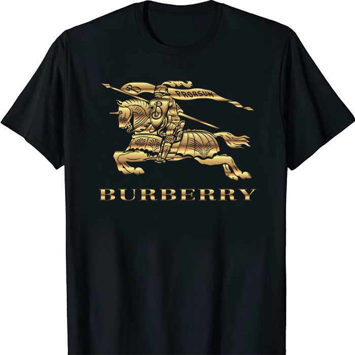 Burberry-Logo-Gold-Luxury-Kid-Tee-Unisex-T-Shirt-TTB1744 Burberry Logo Gold Luxury Kid Tee Unisex T-Shirt TTB1744