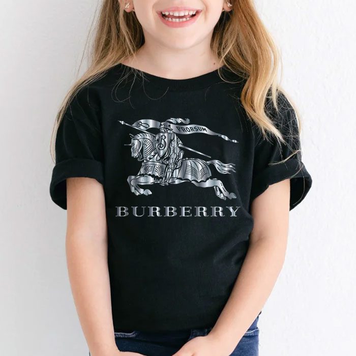 Burberry-Logo-Silver-Luxury-Kid-Tee-Unisex-T-Shirt-TTB1757-3