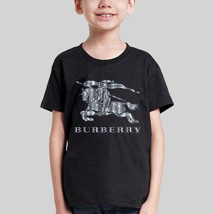 Burberry-Logo-Silver-Luxury-Kid-Tee-Unisex-T-Shirt-TTB1757-4