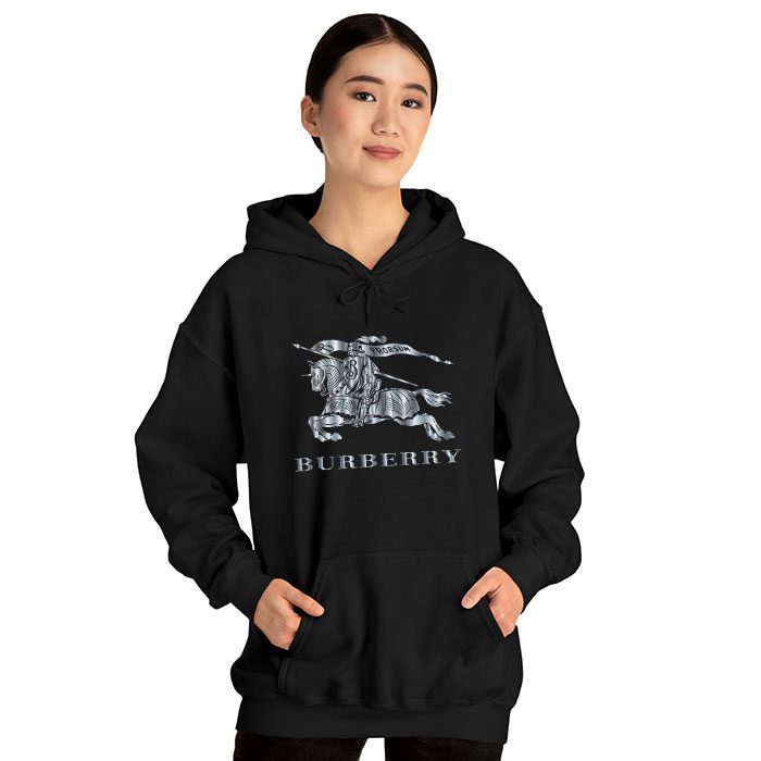 Burberry-Logo-Silver-Luxury-Unisex-Pullover-Hoodie-HTB0985-1