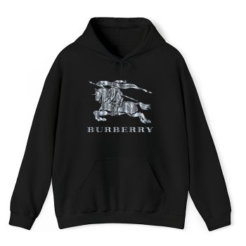 Burberry Logo Silver Luxury Unisex Pullover Hoodie HTB0985