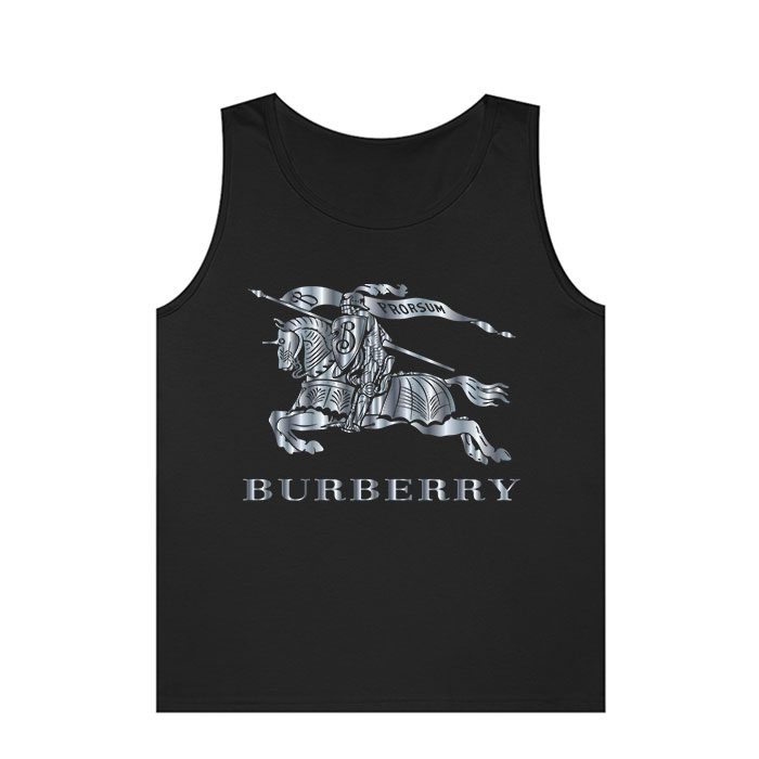 Burberry-Logo-Silver-Luxury-Unisex-Tank-Top-TTTB0872 Burberry Logo Silver Luxury Unisex Tank Top TTTB0872