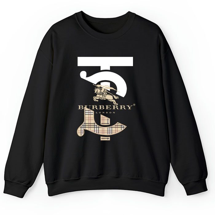 Burberry-London-Logo-Luxury-Crewneck-Sweatshirt-CSTB0734 Burberry London Logo Luxury Crewneck Sweatshirt CSTB0734