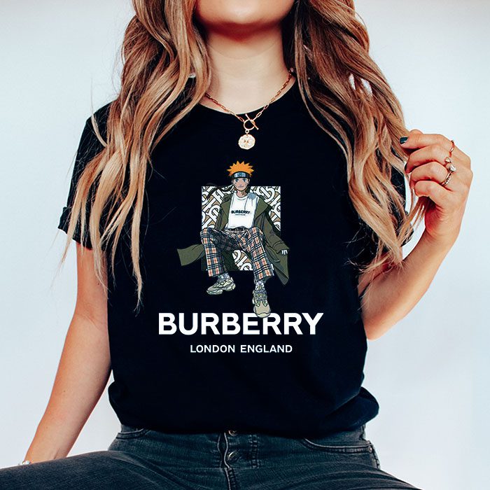 Burberry-London-Naruto-Kid-Tee-Unisex-T-Shirt-TTB1758-1