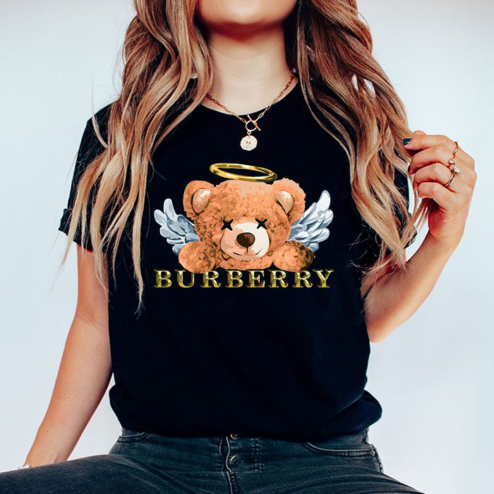 Burberry-London-Teddy-Bear-Gold-Luxury-Kid-Tee-Unisex-T-Shirt-TTB1753-2