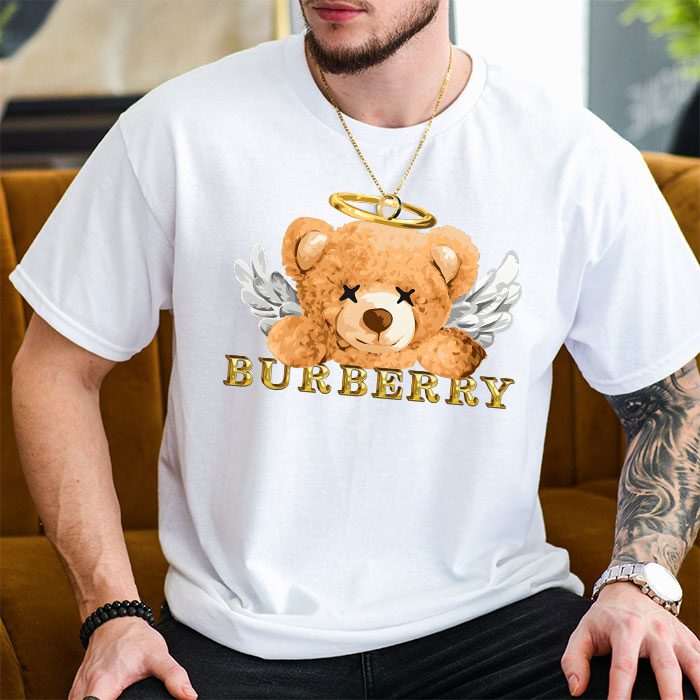 Burberry-London-Teddy-Bear-Gold-Luxury-Kid-Tee-Unisex-T-Shirt-TTB1753-3