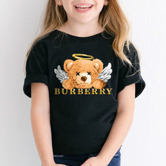 Burberry-London-Teddy-Bear-Gold-Luxury-Kid-Tee-Unisex-T-Shirt-TTB1753-4
