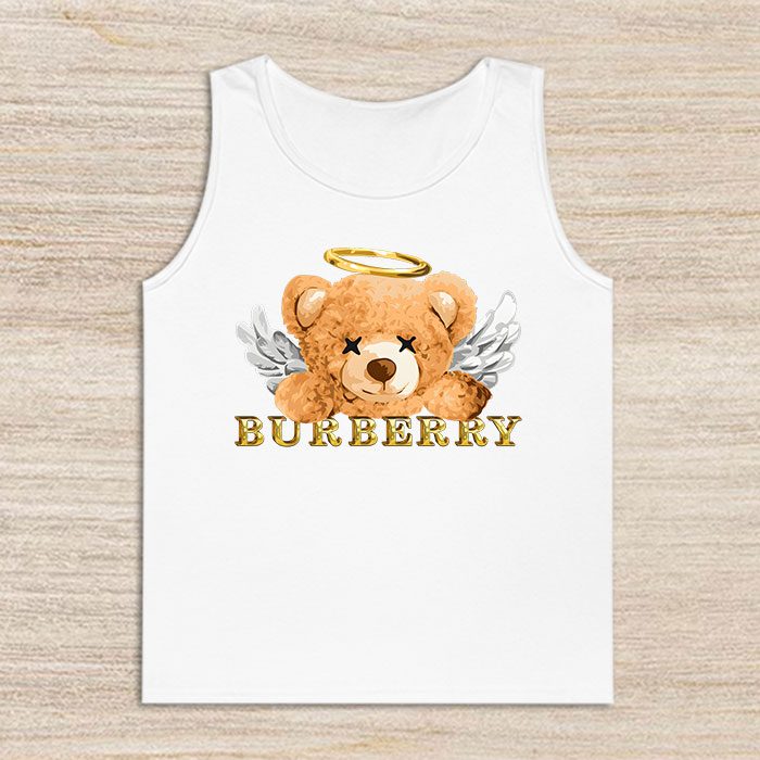 Burberry-London-Teddy-Bear-Gold-Luxury-Unisex-Tank-Top-TTTB0868 Burberry London Teddy Bear Gold Luxury Unisex Tank Top TTTB0868