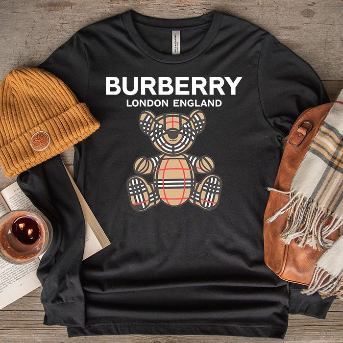 Burberry-London-Teddy-Bear-Kid-Tee-Unisex-Longsleeve-Shirt-LTB0721-1