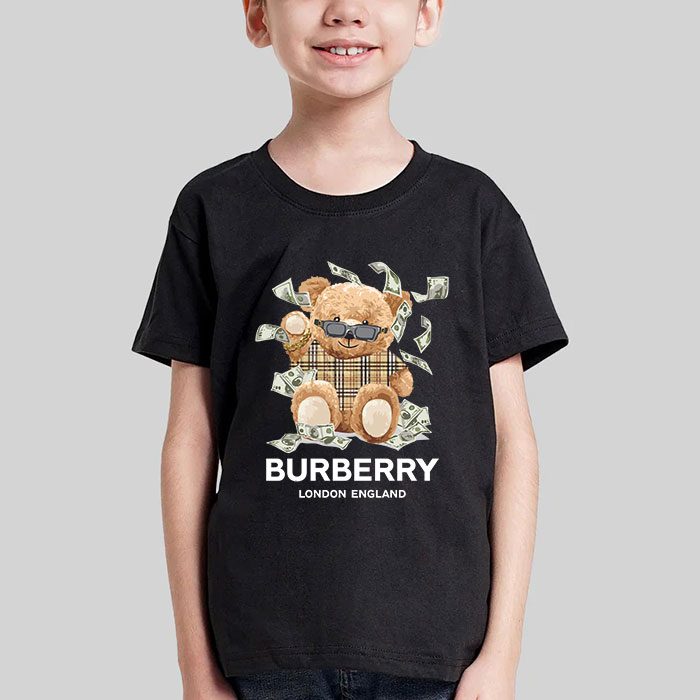 Burberry-London-Teddy-Bear-Kid-Tee-Unisex-T-Shirt-TTB1752-4