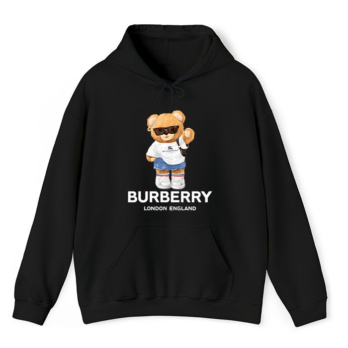 Burberry-London-Teddy-Bear-Unisex-Pullover-Hoodie-HTB0993 Burberry London Teddy Bear Unisex Pullover Hoodie HTB0993