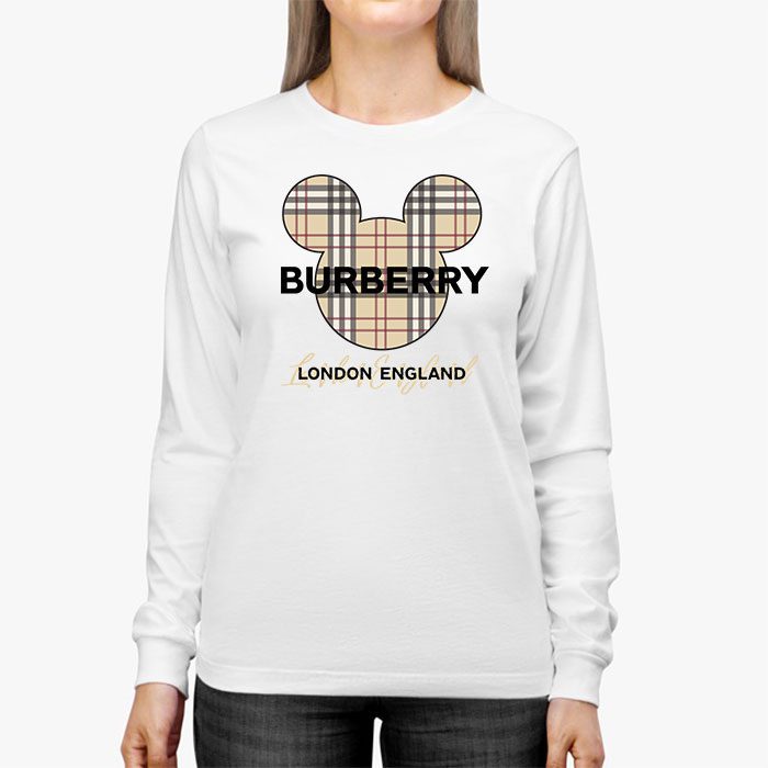 Burberry-Mickey-Mouse-Kid-Tee-Unisex-Longsleeve-Shirt-LTB0735-2