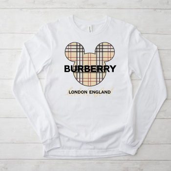 Burberry Mickey Mouse Kid Tee Unisex Longsleeve Shirt LTB0735