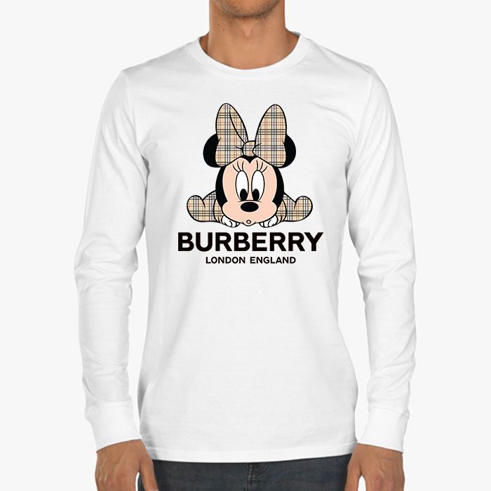Burberry-Minnie-Mouse-Kid-Tee-Unisex-Longsleeve-Shirt-LTB0743-3