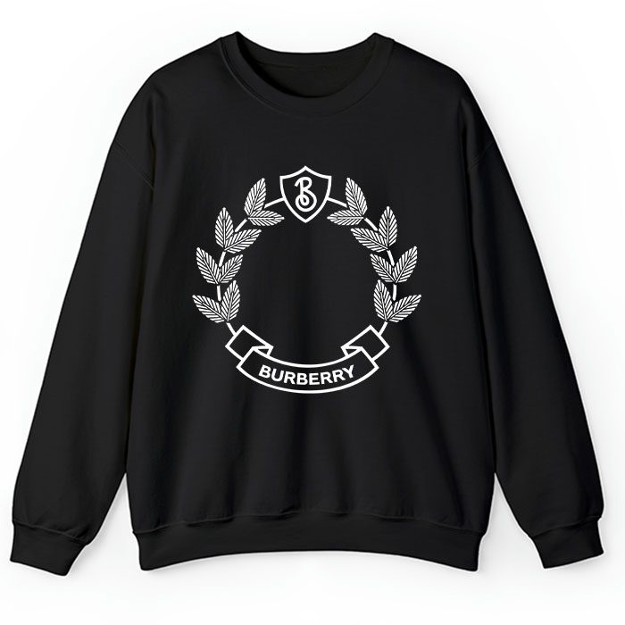 Burberry-Oak-Leaf-Crest-Crewneck-Sweatshirt-CSTB0741 Burberry Oak Leaf Crest Crewneck Sweatshirt CSTB0741