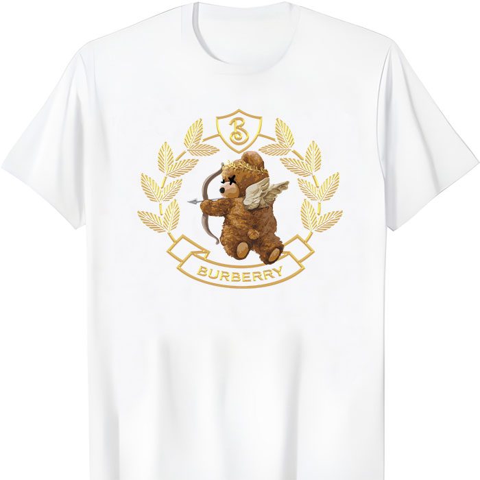 Burberry-Teddy-Bear-Gold-Luxury-Kid-Tee-Unisex-T-Shirt-TTB1756-1