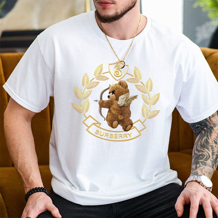 Burberry-Teddy-Bear-Gold-Luxury-Kid-Tee-Unisex-T-Shirt-TTB1756-3