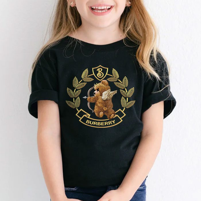 Burberry-Teddy-Bear-Gold-Luxury-Kid-Tee-Unisex-T-Shirt-TTB1756-4
