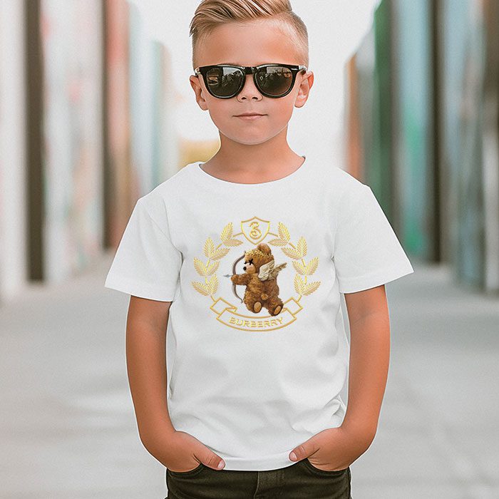 Burberry-Teddy-Bear-Gold-Luxury-Kid-Tee-Unisex-T-Shirt-TTB1756-5