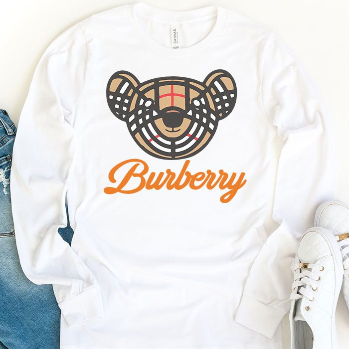 Burberry-Teddy-Bear-Kid-Tee-Unisex-Longsleeve-Shirt-LTB0724-1