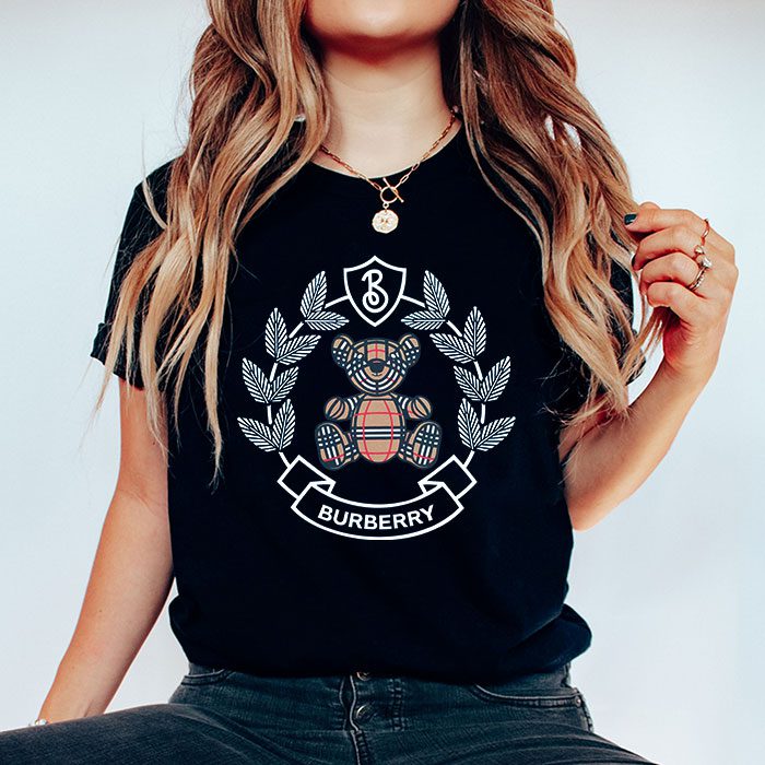 Burberry-Teddy-Bear-Logo-Kid-Tee-Unisex-T-Shirt-TTB1746-1