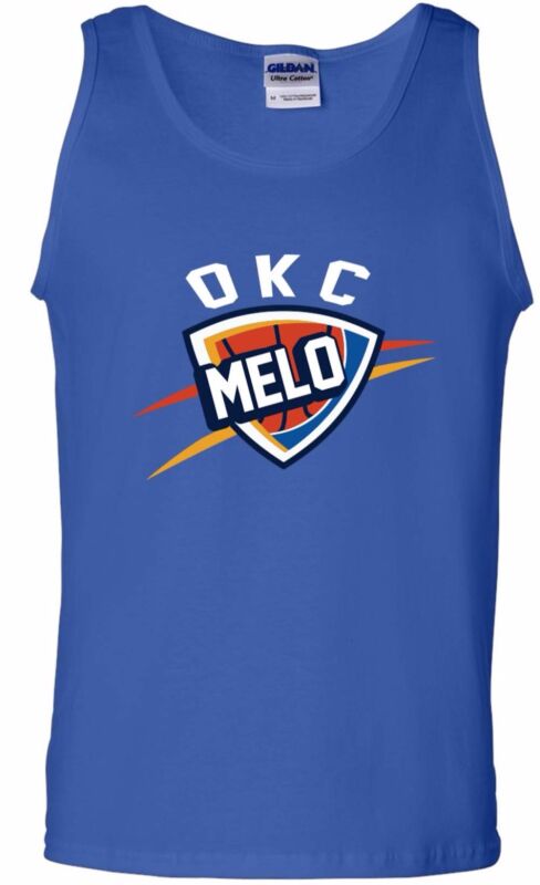 Carmelo-Anthony-Oklahoma-City-Thunder-Logo-Unisex-Tank-Top Carmelo Anthony Oklahoma City Thunder "Logo" Unisex Tank Top
