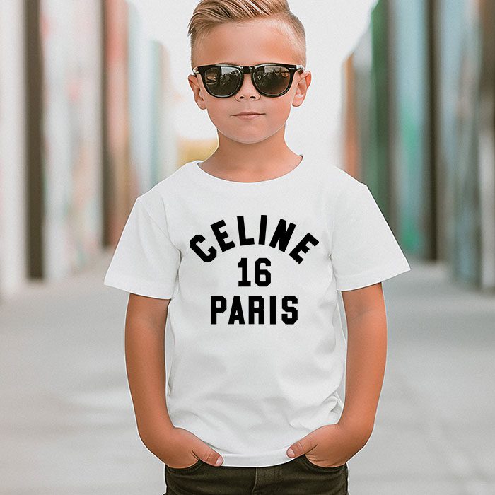 Celine-16-Paris-Logo-Luxury-Kid-Tee-Unisex-T-Shirt-TTB1818-4