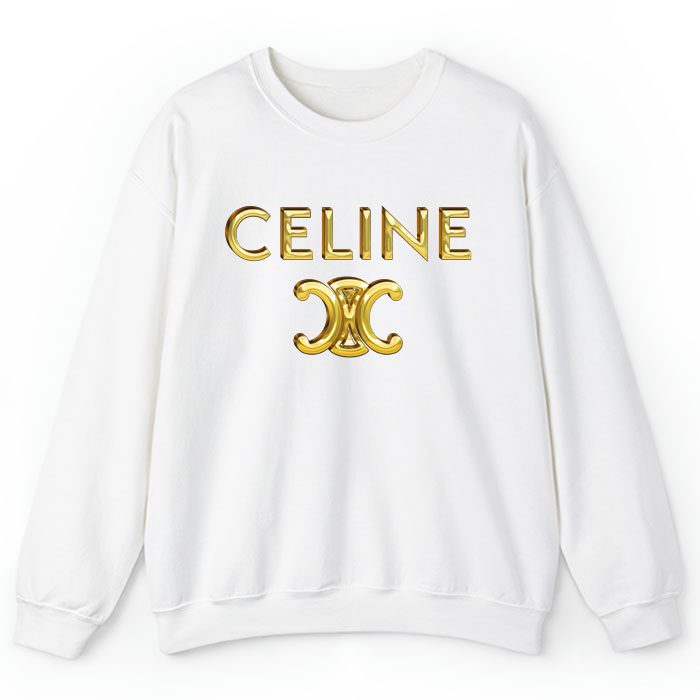 Celine-Gold-Logo-Luxury-Crewneck-Sweatshirt-CSTB0824-1