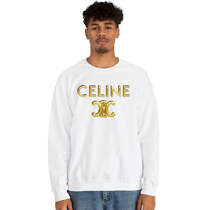 Celine-Gold-Logo-Luxury-Crewneck-Sweatshirt-CSTB0824-2