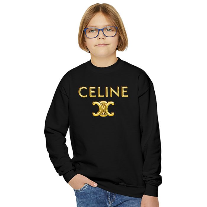 Celine-Gold-Logo-Luxury-Crewneck-Sweatshirt-CSTB0824-5