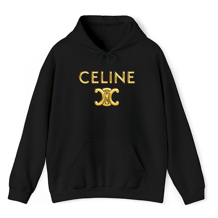 Celine-Gold-Logo-Luxury-Unisex-Pullover-Hoodie-HTB1059-1