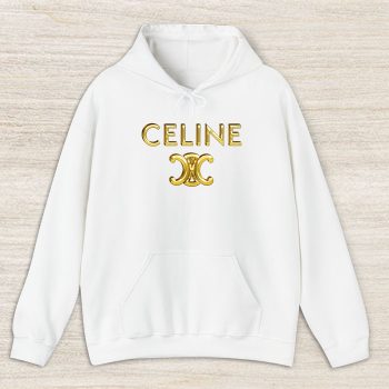 Celine Gold Logo Luxury Unisex Pullover Hoodie HTB1059