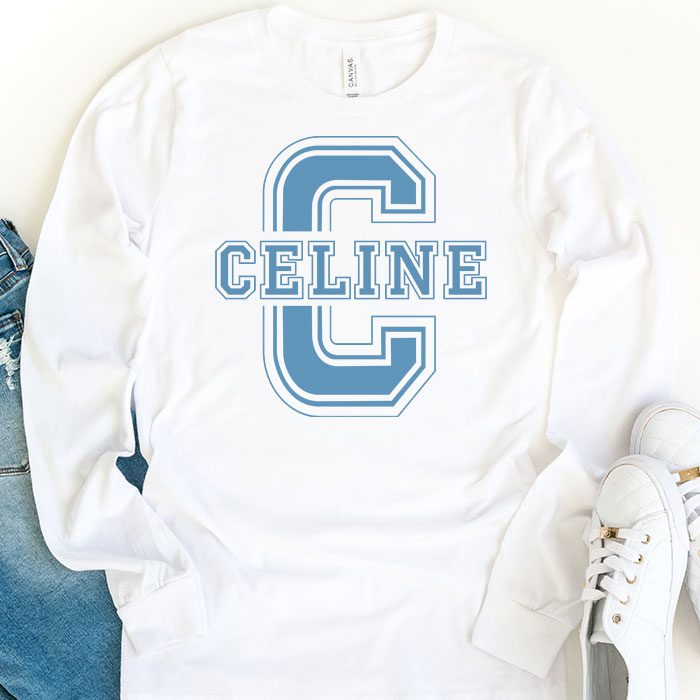 Celine-Logo-Luxury-Kid-Tee-Unisex-Longsleeve-ShirtLTB0795-1
