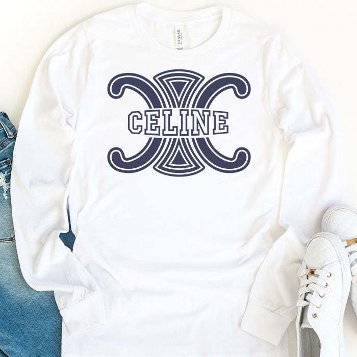 Celine-Logo-Luxury-Kid-Tee-Unisex-Longsleeve-ShirtLTB0797-1