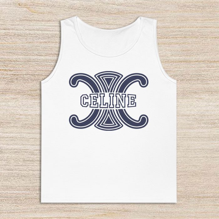 Celine-Logo-Luxury-Unisex-Tank-Top-TTTB0938 Celine Logo Luxury Unisex Tank Top TTTB0938