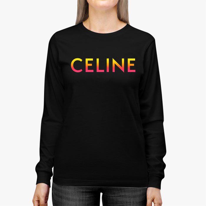 Celine-Loose-Luxury-Kid-Tee-Unisex-Longsleeve-ShirtLTB0799-3