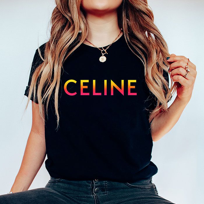 Celine-Loose-Luxury-Kid-Tee-Unisex-T-Shirt-TTB1825-1