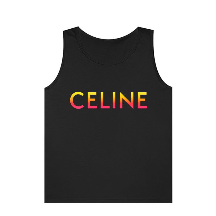 Celine-Loose-Luxury-Unisex-Tank-Top-TTTB0940 Celine Loose Luxury Unisex Tank Top TTTB0940