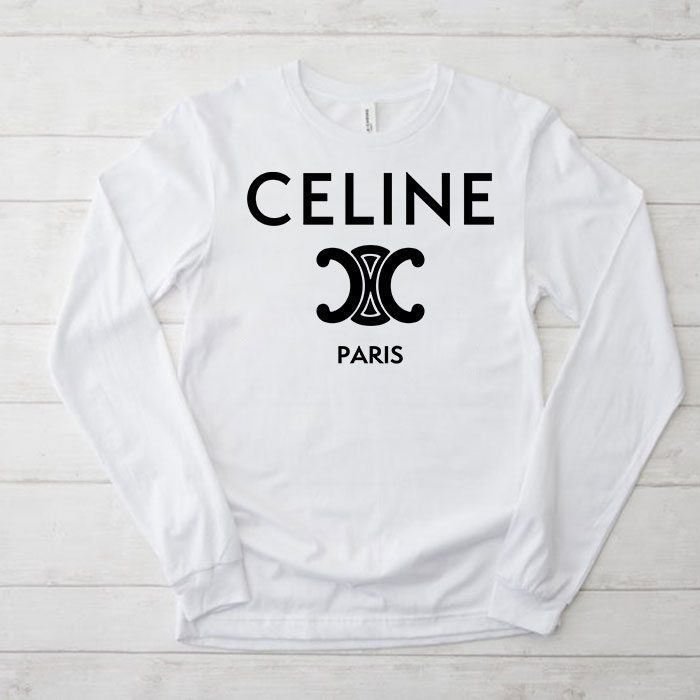 Celine-Paris-Logo-Luxury-Kid-Tee-Unisex-Longsleeve-ShirtLTB0787 Celine Paris Logo Luxury Kid Tee Unisex Longsleeve ShirtLTB0787