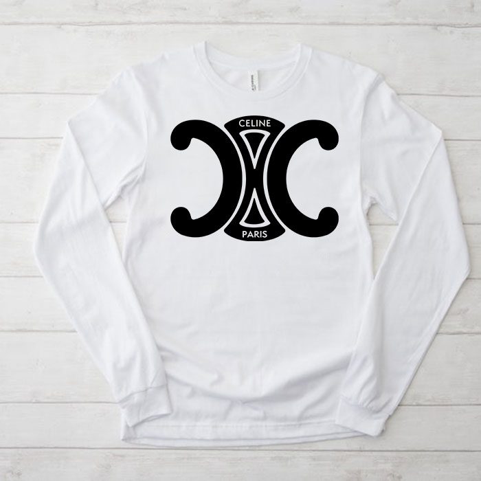 Celine-Paris-Logo-Luxury-Kid-Tee-Unisex-Longsleeve-ShirtLTB0790 Celine Paris Logo Luxury Kid Tee Unisex Longsleeve ShirtLTB0790