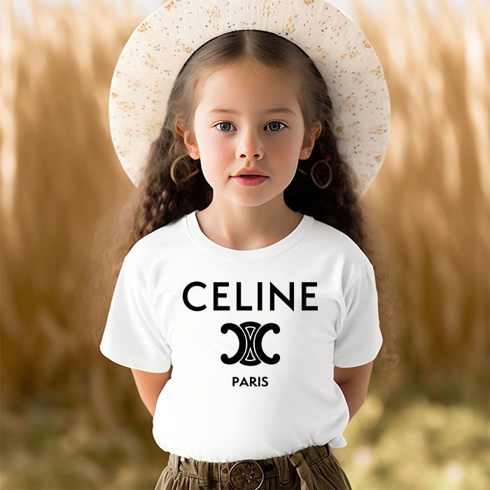 Celine-Paris-Logo-Luxury-Kid-Tee-Unisex-T-Shirt-TTB1813-3