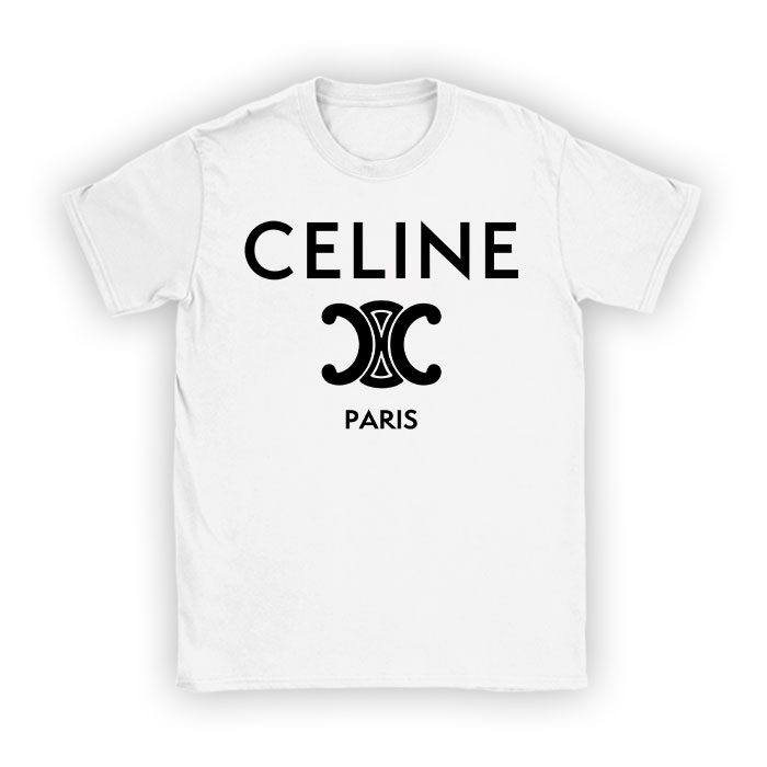 Celine-Paris-Logo-Luxury-Kid-Tee-Unisex-T-Shirt-TTB1813 Celine Paris Logo Luxury Kid Tee Unisex T-Shirt TTB1813