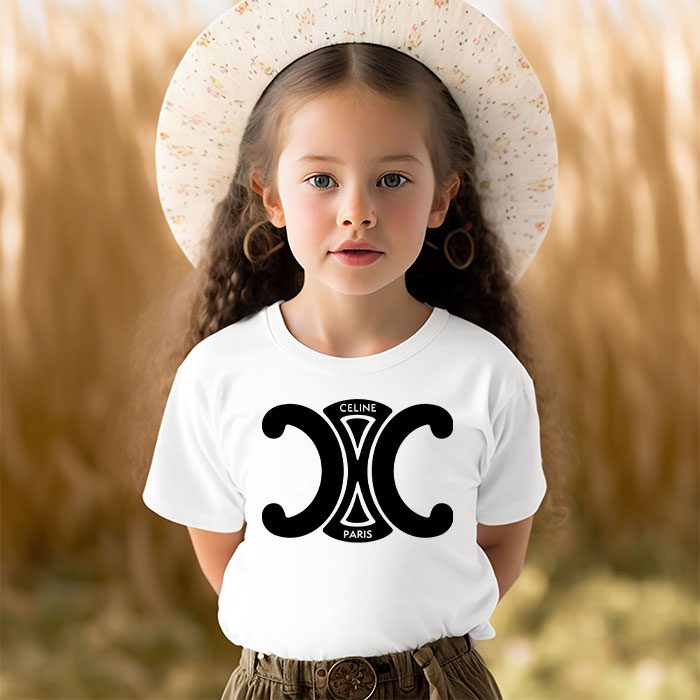 Celine-Paris-Logo-Luxury-Kid-Tee-Unisex-T-Shirt-TTB1816-3