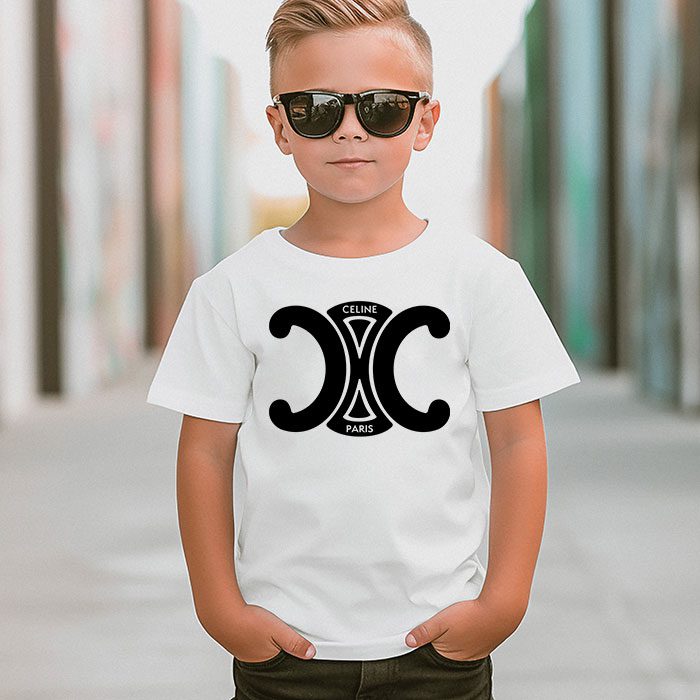 Celine-Paris-Logo-Luxury-Kid-Tee-Unisex-T-Shirt-TTB1816-4