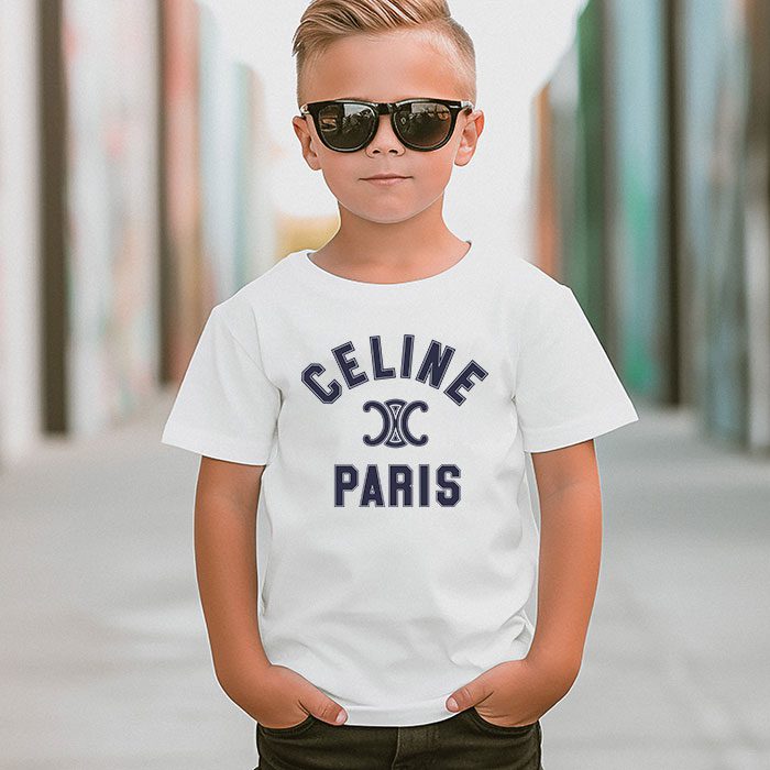 Celine-Paris-Logo-Luxury-Kid-Tee-Unisex-T-Shirt-TTB1817-5