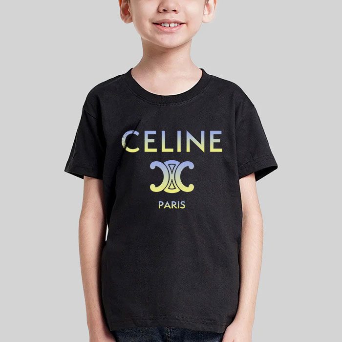 Celine-Paris-Logo-Luxury-Kid-Tee-Unisex-T-Shirt-TTB1819-4