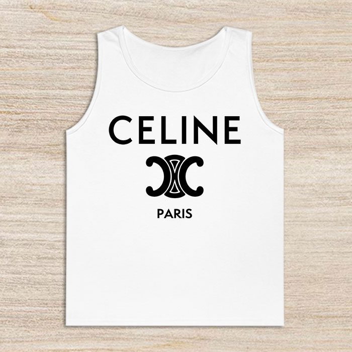 Celine-Paris-Logo-Luxury-Unisex-Tank-Top-TTTB0928 Celine Paris Logo Luxury Unisex Tank Top TTTB0928