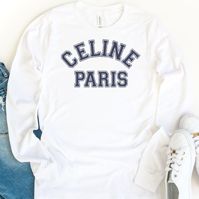 Celine-Paris-Luxury-Kid-Tee-Unisex-Longsleeve-ShirtLTB0803-1